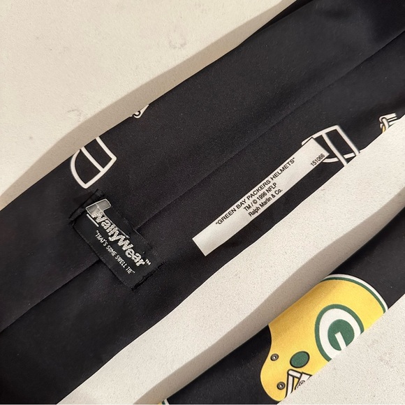 Vintage Green Bay Packers Neck Tie, Helmet Print, Mens one size - Picture 3 of 6